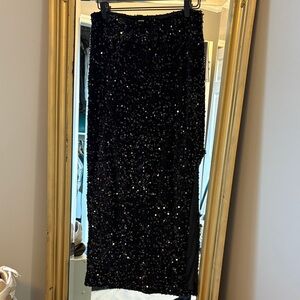 NWT Madden NYC Black Sequin Skirt